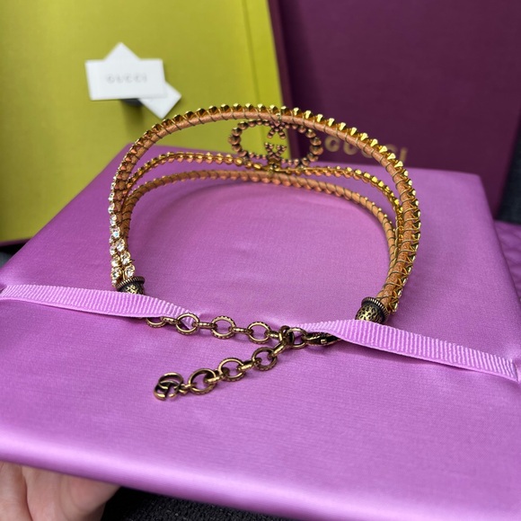 GUCCI CRYSTAL GG choker WOW wow WOW - Picture 5 of 13